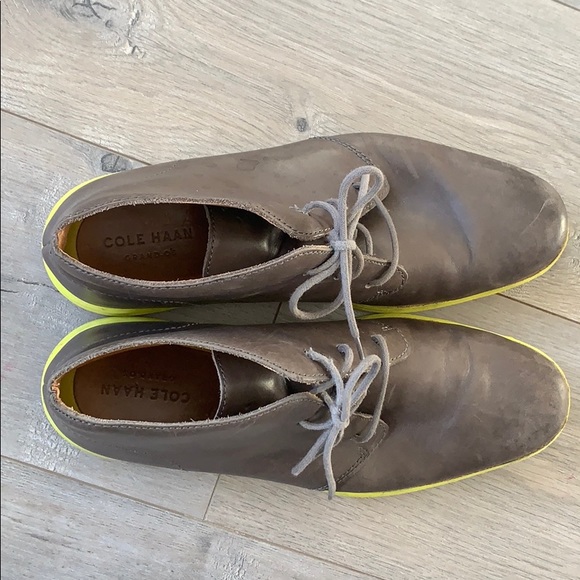 Cole Haan Grey/Brown Grand.os Chukka Boot Size 11 - Picture 6 of 10
